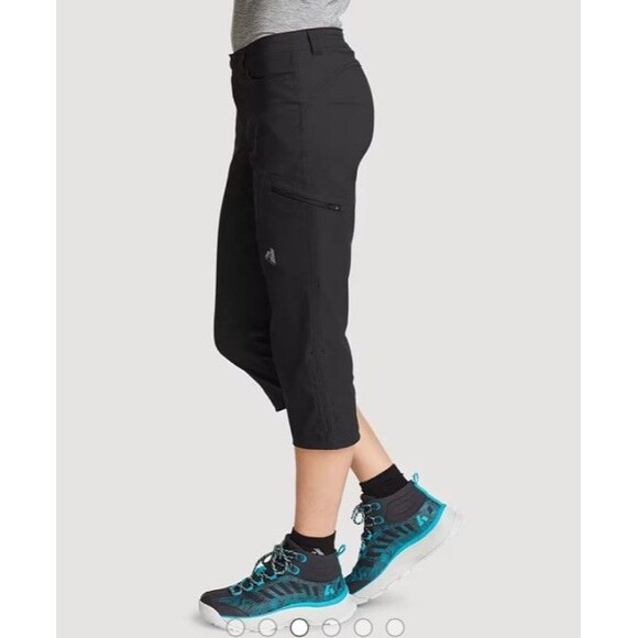 Eddie Bauer Guide Pro Capri Active Pants Women’s 12 Hiking Waterproof Stretch - Picture 1 of 5